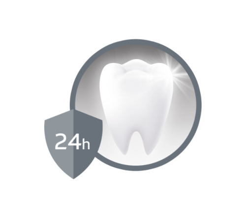 24hr bacterial defense for the whole mouth*