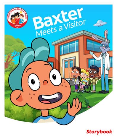 Baxter Meets a Visitor Story Book