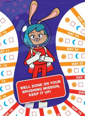 New - Brushing Chart (English)