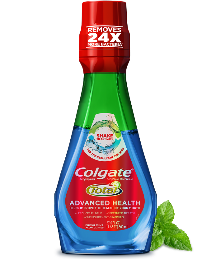 Packshot of Colgate<sup>®</sup> Total<sup>®</sup> Advanced Health Mouthwash
