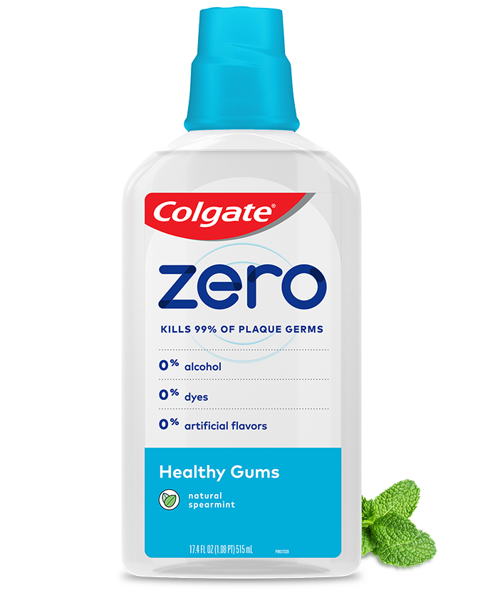 Packshot of Colgate<sup>®</sup> Zero Mouthwash Healthy Gums
