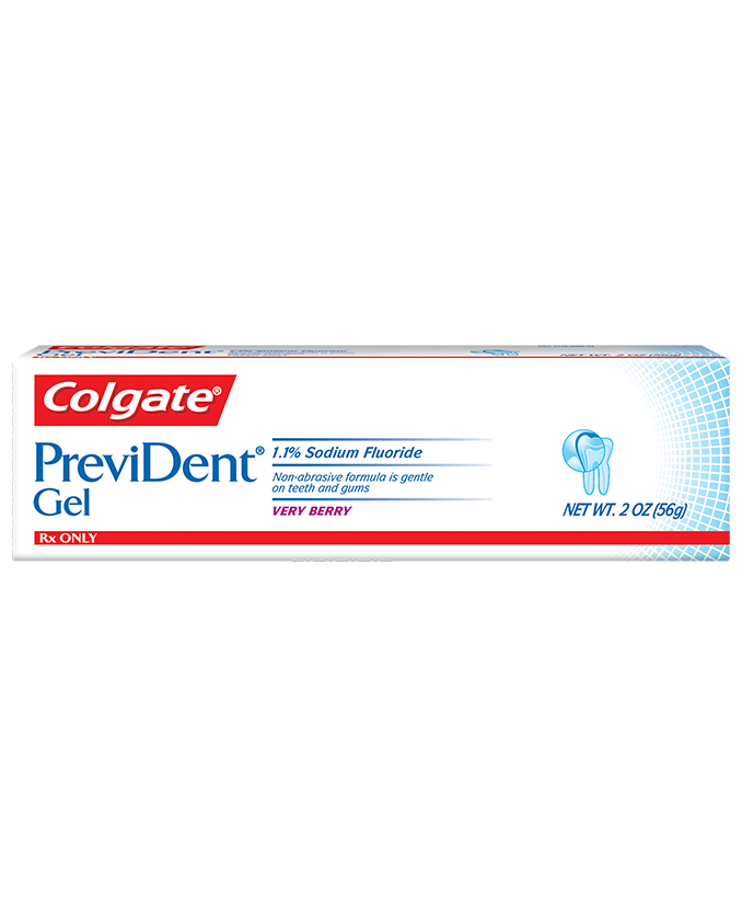 Packshot of PreviDent<sup>®</sup> Brush-On Gel (1.1% Sodium Fluoride - Rx Only)