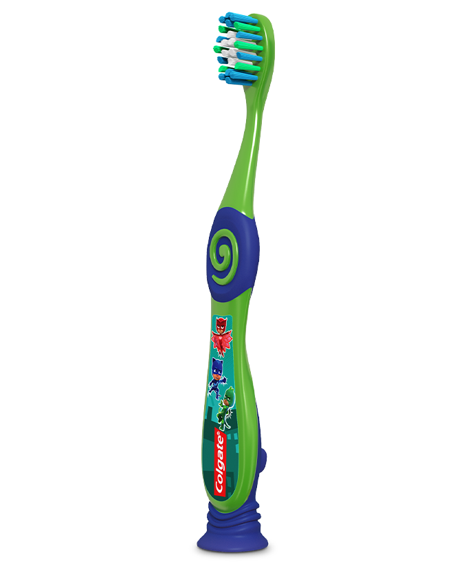 Packshot of Colgate<sup>®</sup> Kids Extra Soft Toothbrush Pj Masks