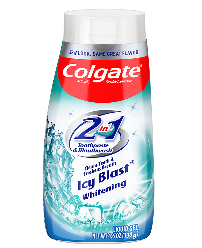 Packshot of Colgate<sup>®</sup> 2in1 Icy Blast