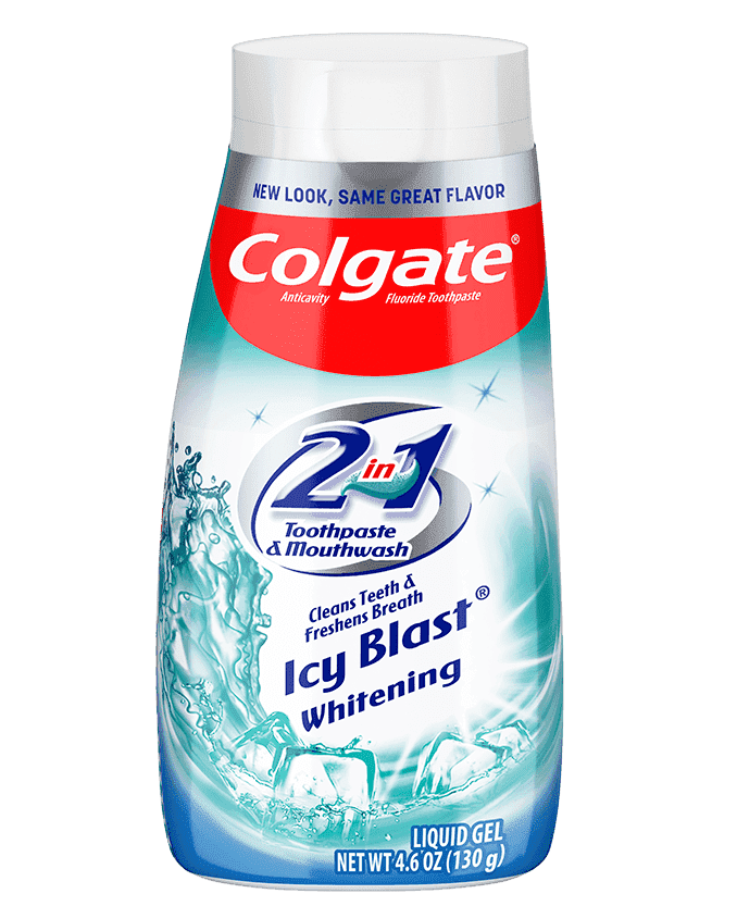 Packshot of Colgate<sup>®</sup> 2in1 Icy Blast