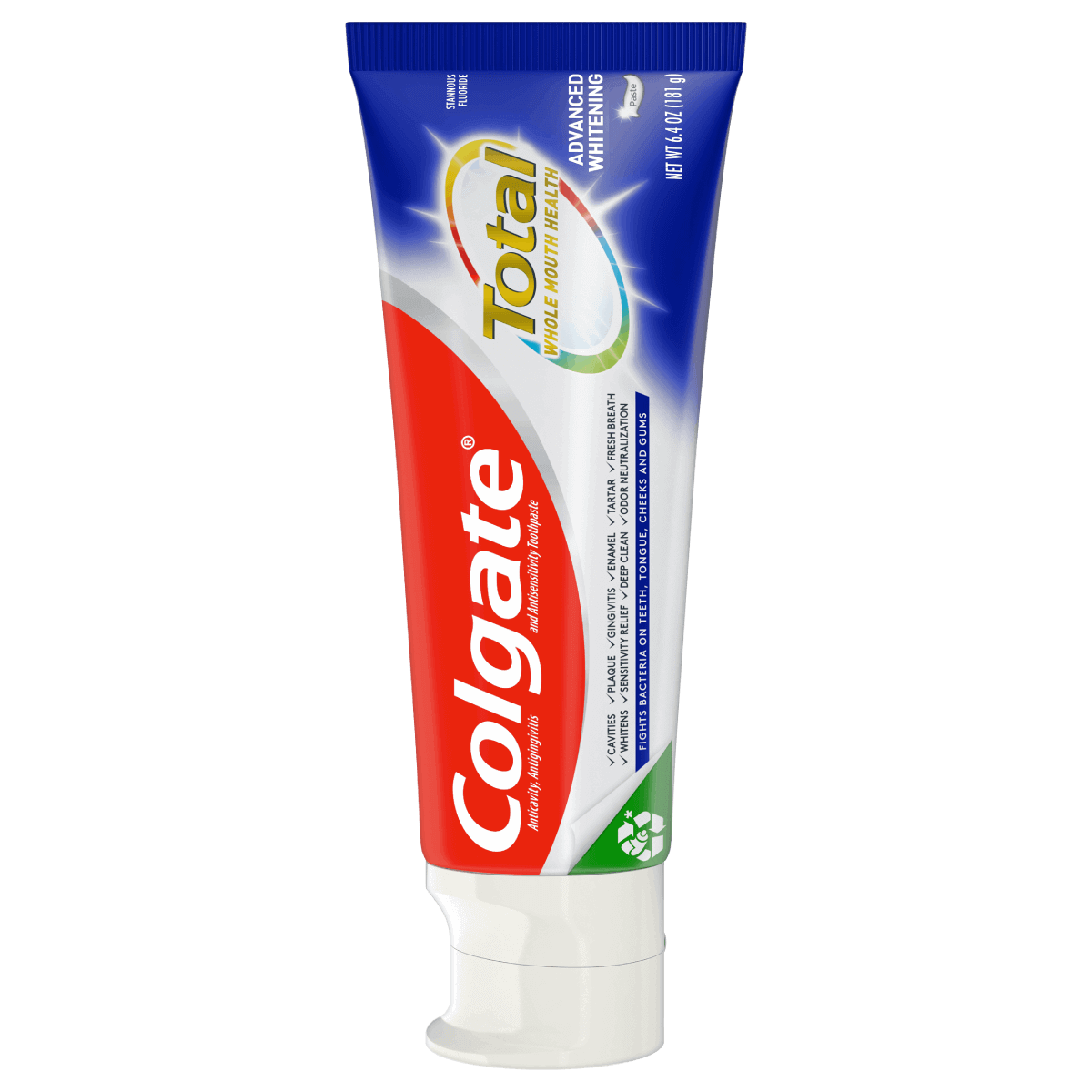 Packshot of Colgate Total Advanced Whitening Toothpaste