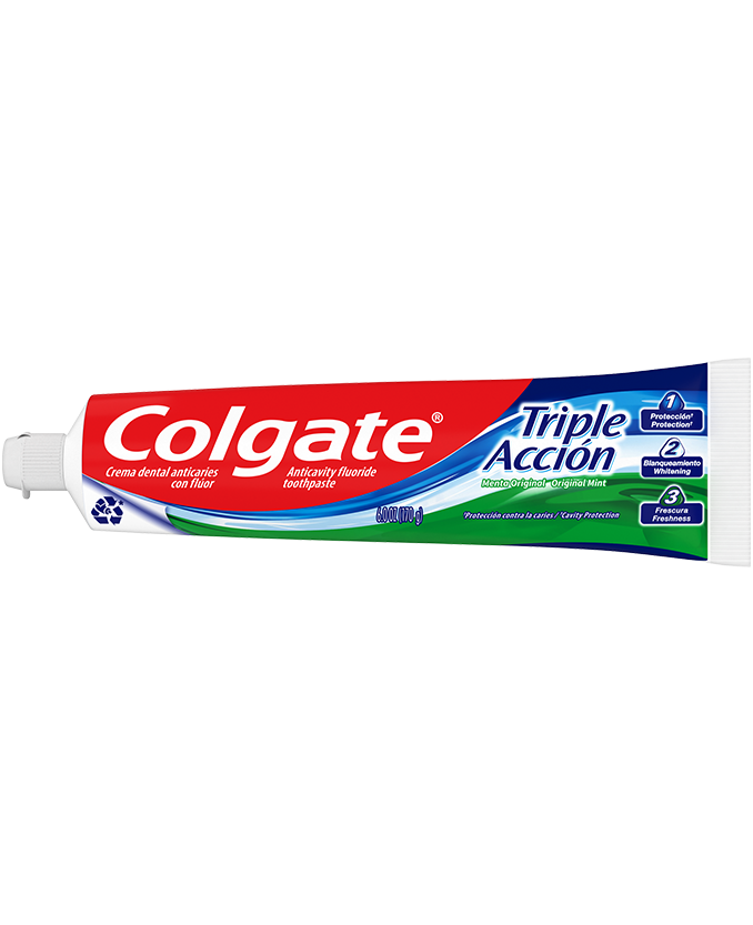 Packshot of Colgate<sup>®</sup> Triple Action Toothpaste
