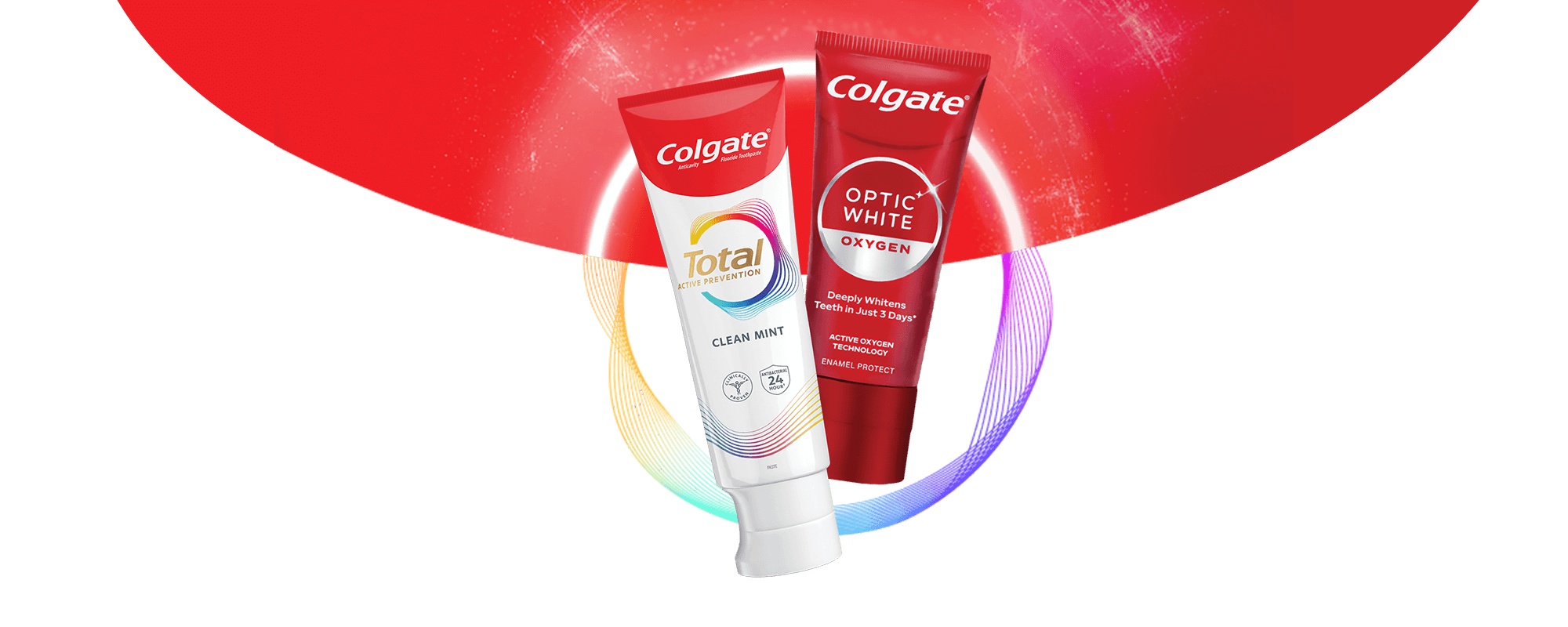 Colgate total and Colgate Optic White