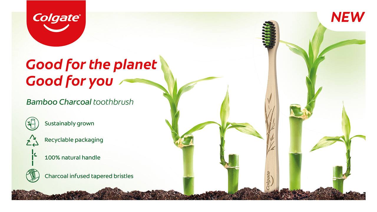 Colgate Naturals Bamboo charcoal Toothbrush Colgate Naturals Bamboo charcoal Toothbrush