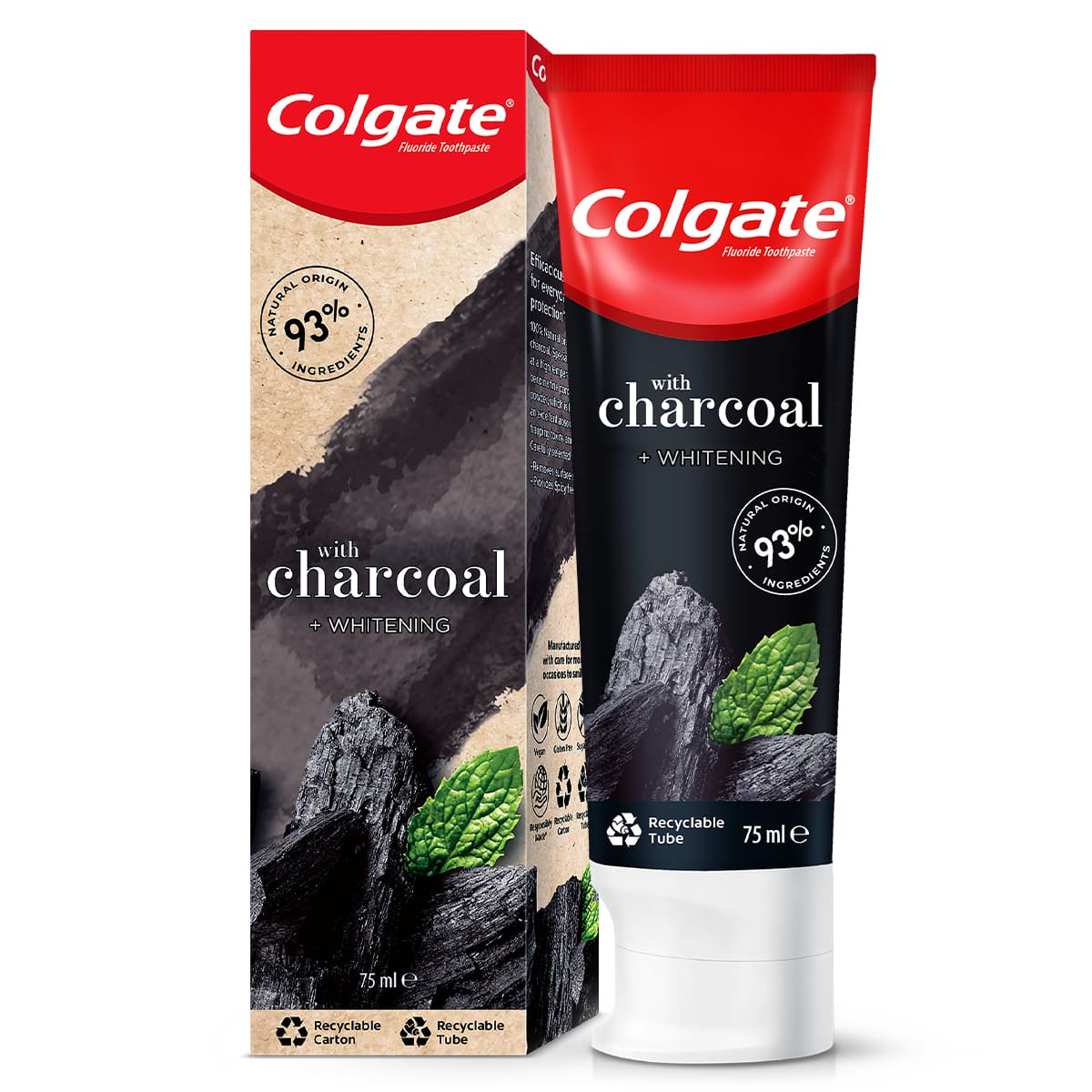 Colgate Naturals with charcoal whitening