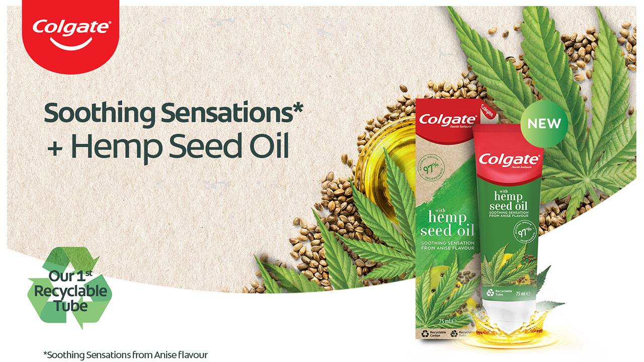 Colgate Naturals with hemp seed oil
