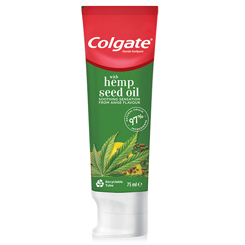 Colgate Naturals with hemp seed oil