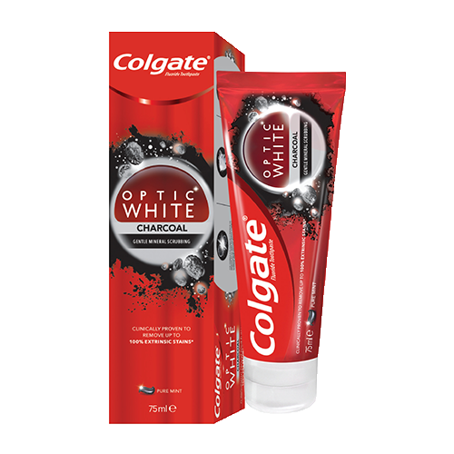 Optic white charcoal toothpaste