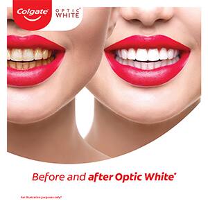 Colgate® Optic White Extra Power benefit