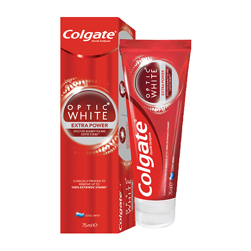 Optic white instant toothpaste Optic white extra power toothpaste