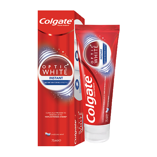 Optic white instant toothpaste