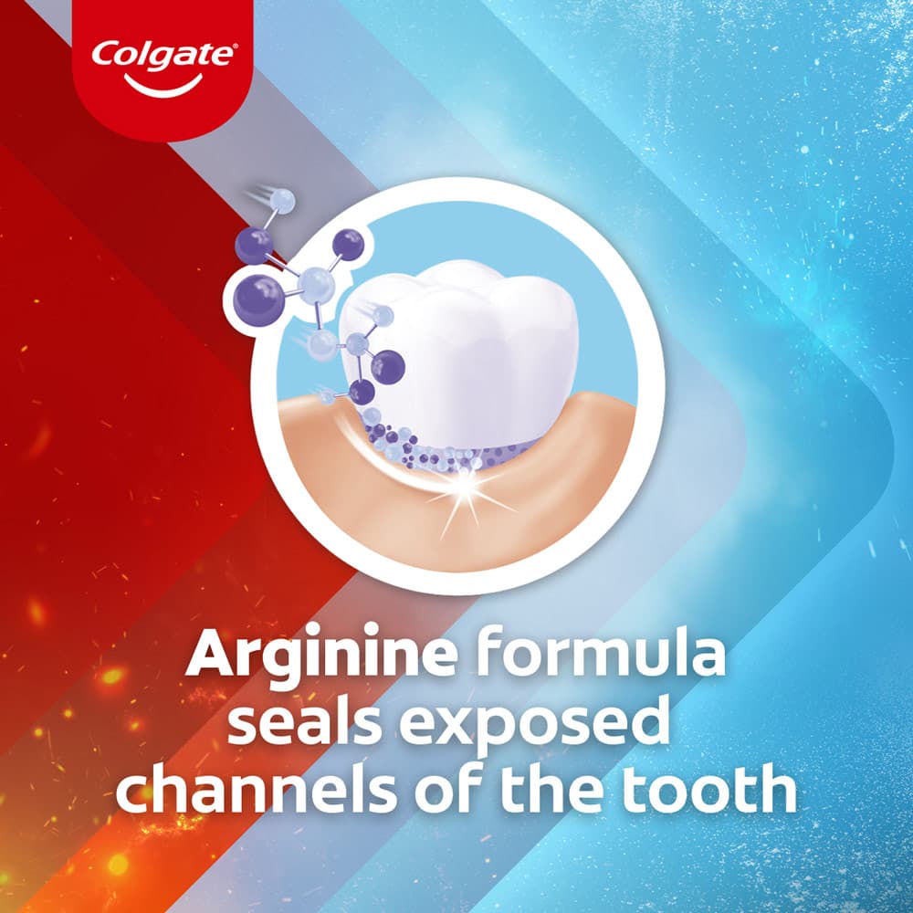 Arginine formula seals exposed channels of the tooth