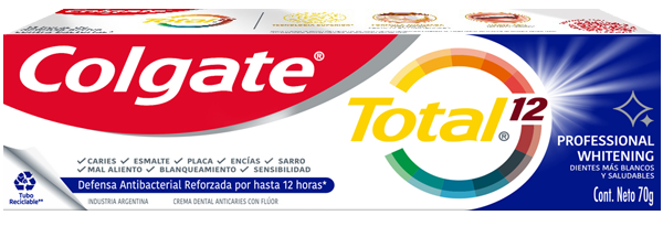 Crema Dental Colgate Total 12 Professional Whitening