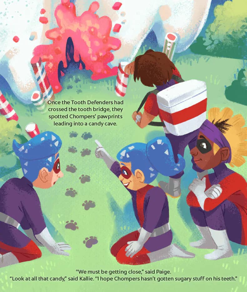 Chompers: Loose in Tooth City Storybook Page 7 Chompers: Loose in Tooth City Storybook Page 7