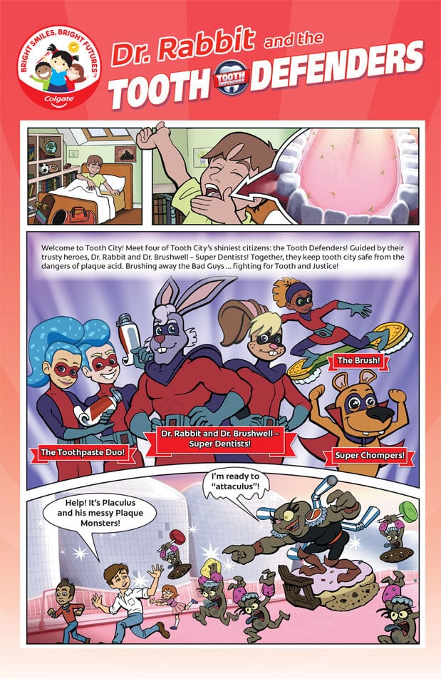 Dr. Rabbit & The Tooth Defenders Comic Book Cover