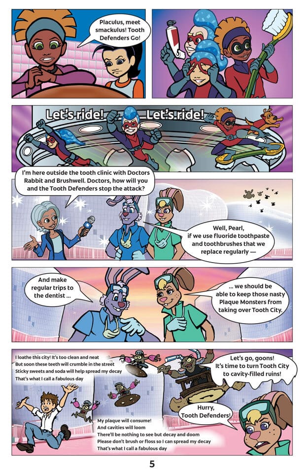 Dr. Rabbit & The Tooth Defenders Comic Book Page 4
