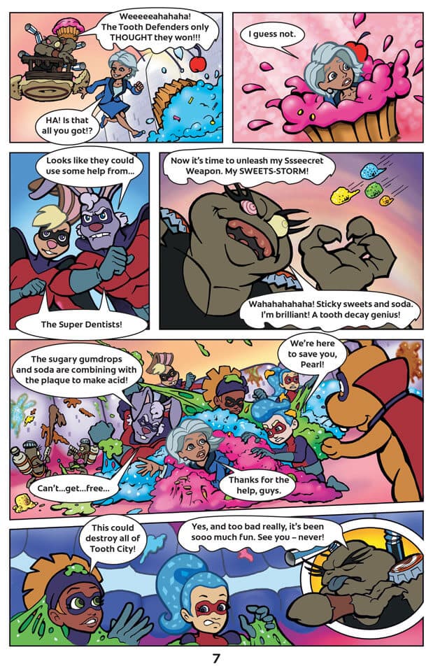 Dr. Rabbit & The Tooth Defenders Comic Book Page 6