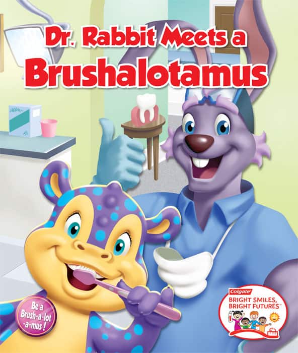 Dr. Rabbit Meets a Brushalotamus storybook