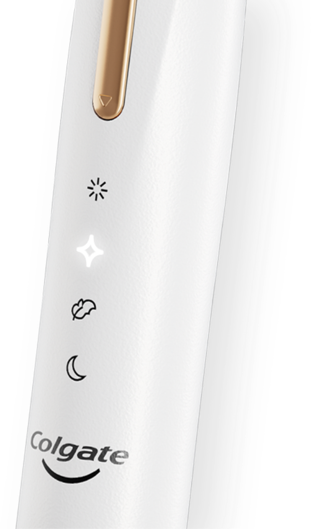 Sparkle mode on electric toothbrush