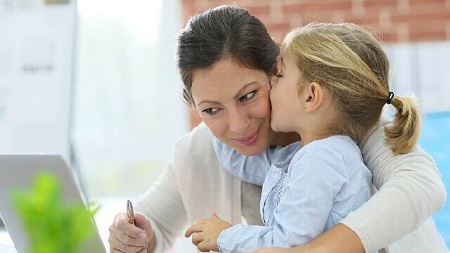 child with parent after dental visit