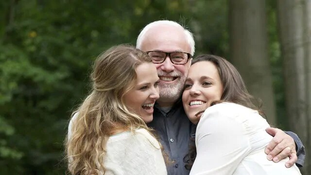 family smiling together