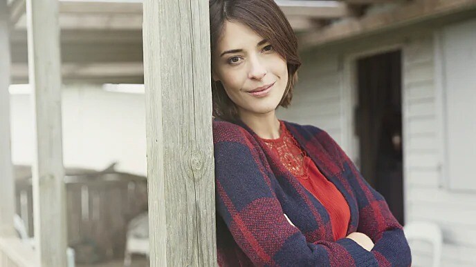 woman smiling