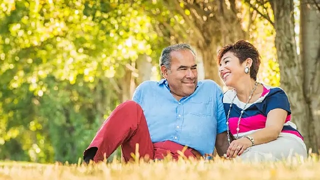 couple having a picnic