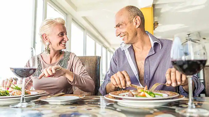 older couple smiling