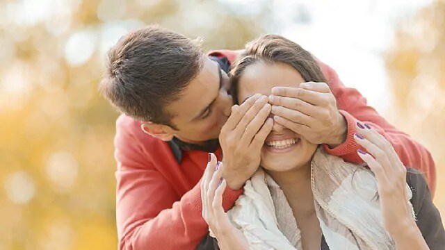 couple smiling together