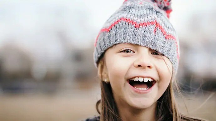 Young child smiling