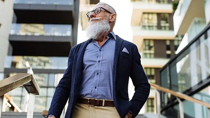 man standing outside