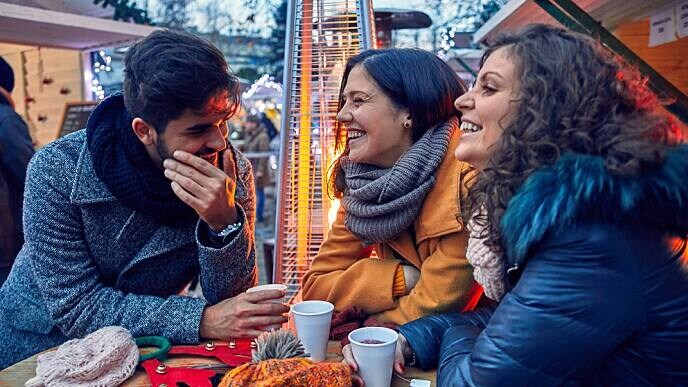 group of people smiling