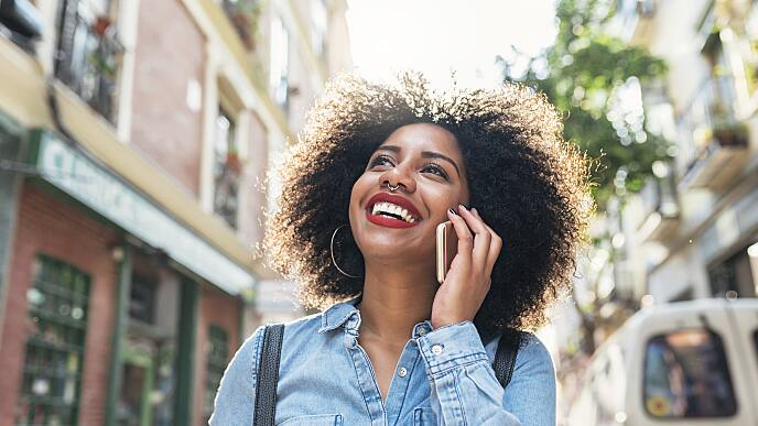 Woman Discussing Homemade Toothpastes on Phone