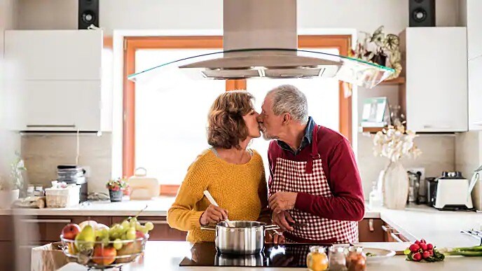 couple embracing after dental treatments