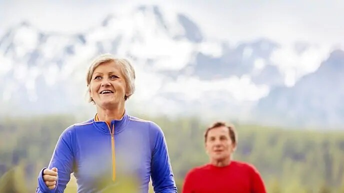 older couple smiling after dental procedure with lidocaine