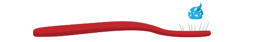 a red toothbrush with a Colgate toothpaste applied