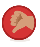 thumbs down logo