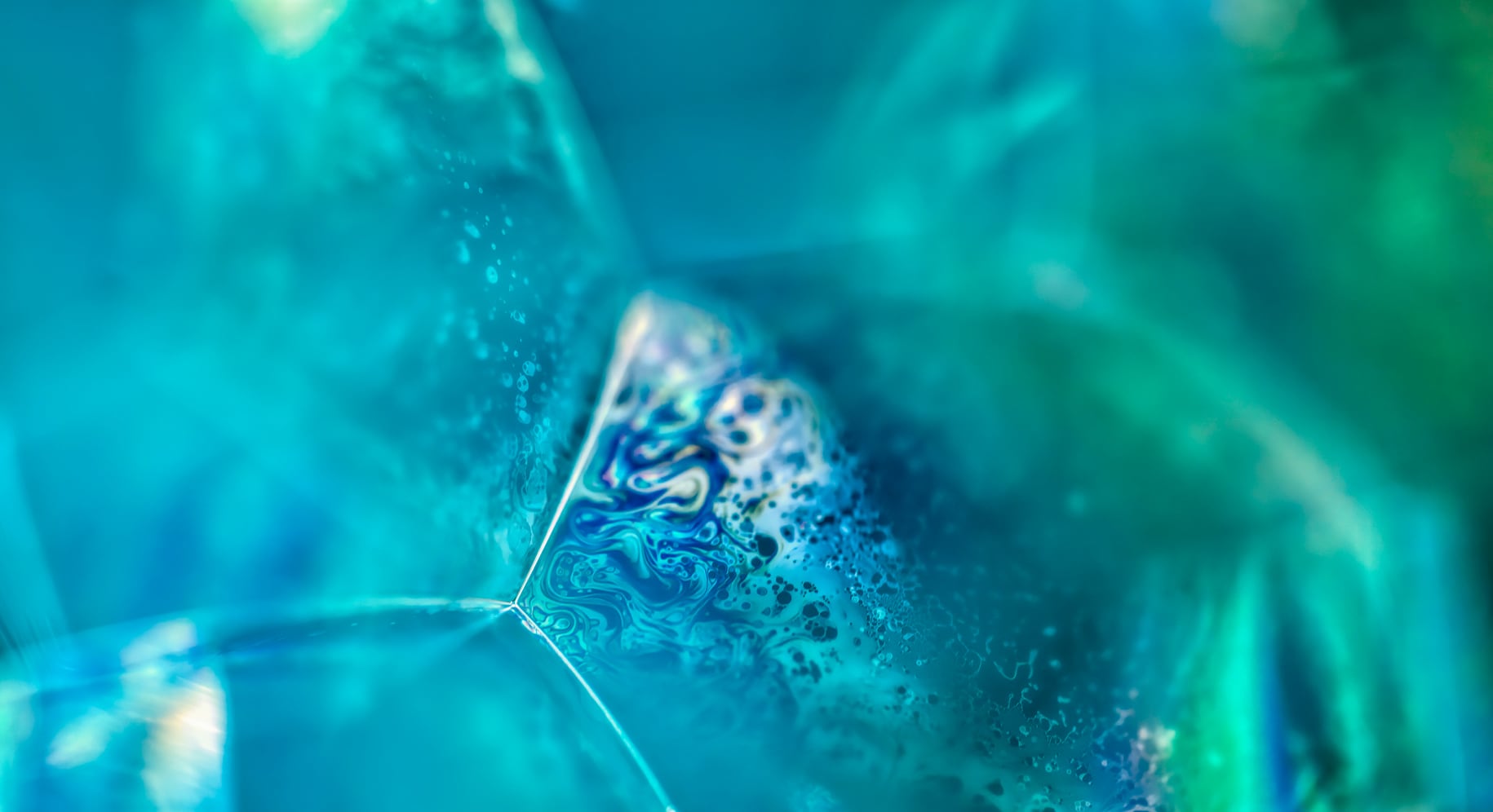 closeup view of bubbles