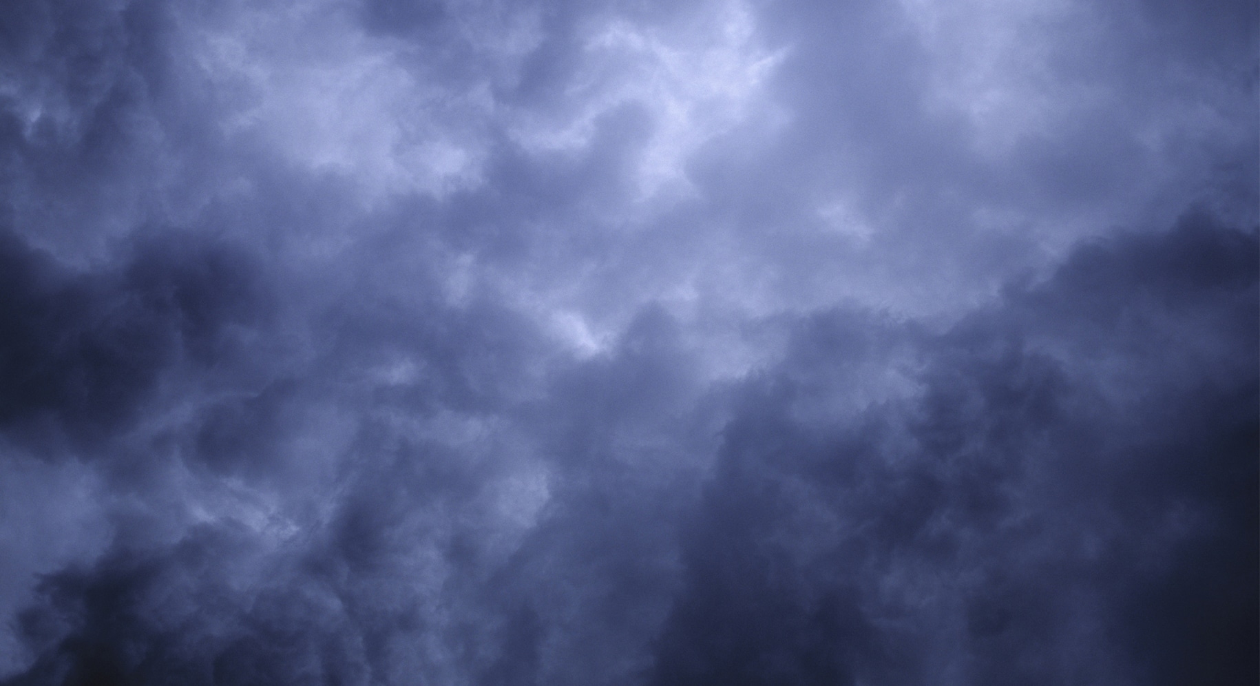 view of dark stormy clouds