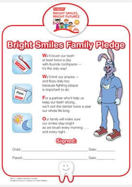 Colgate bright smiles family pledge form