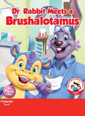 Dr. Rabbit meets a Brushalotamus digital animation