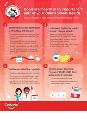 Good oral health is an important part of your child's overall health