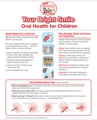 your bright smile oral health for children