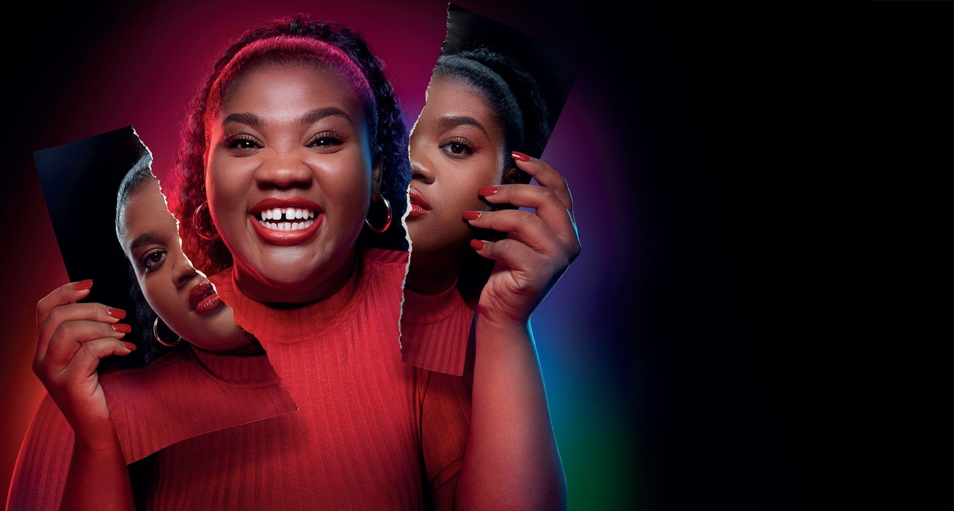 Suzie smiling out loud; image used for introducing Colgate's best teeth whitening product