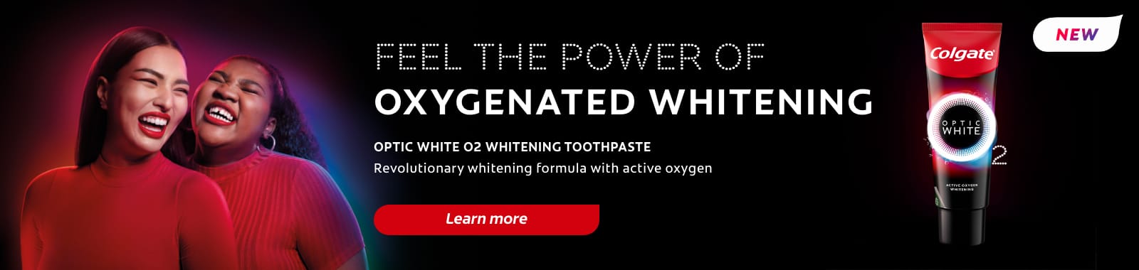 Feel the power of oxygenated whitening